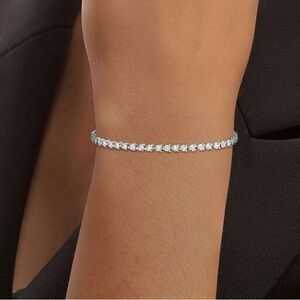 10K White Gold Diamond Tennis Bracelet 2Ct Diamond